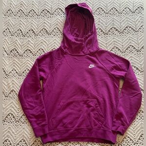 Nike Women's Magenta Hoodie Sweater Size Small Sweatshirt Embroidered Pockets